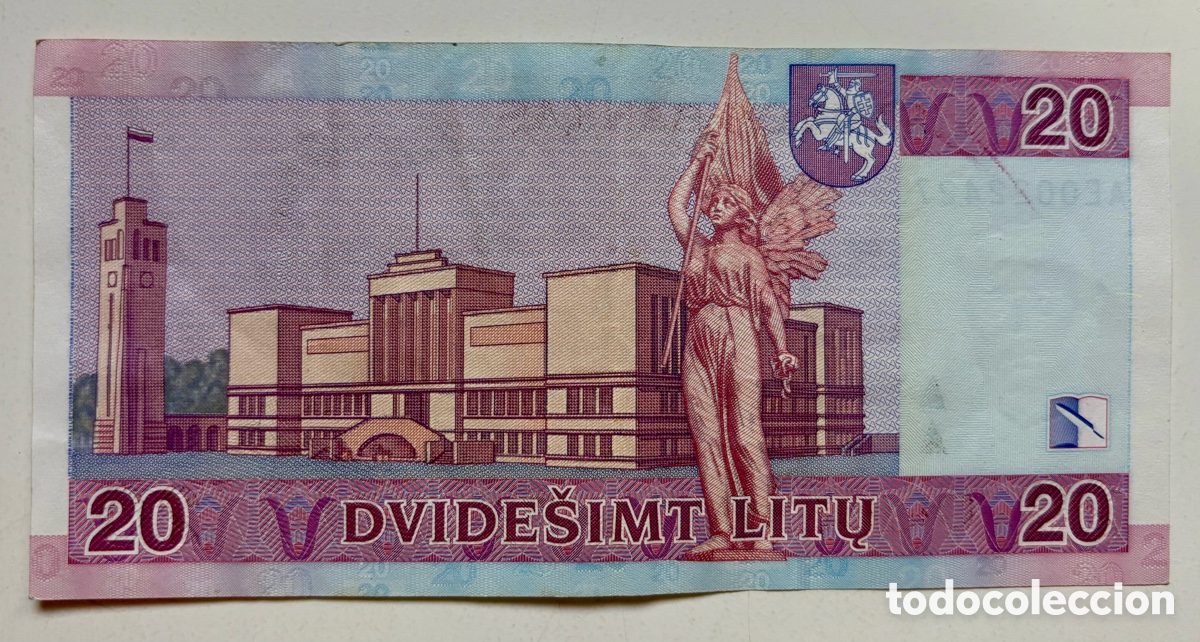 Billetes extranjeros: Billete LITUANIA 20 Litu 2007 - Foto 2
