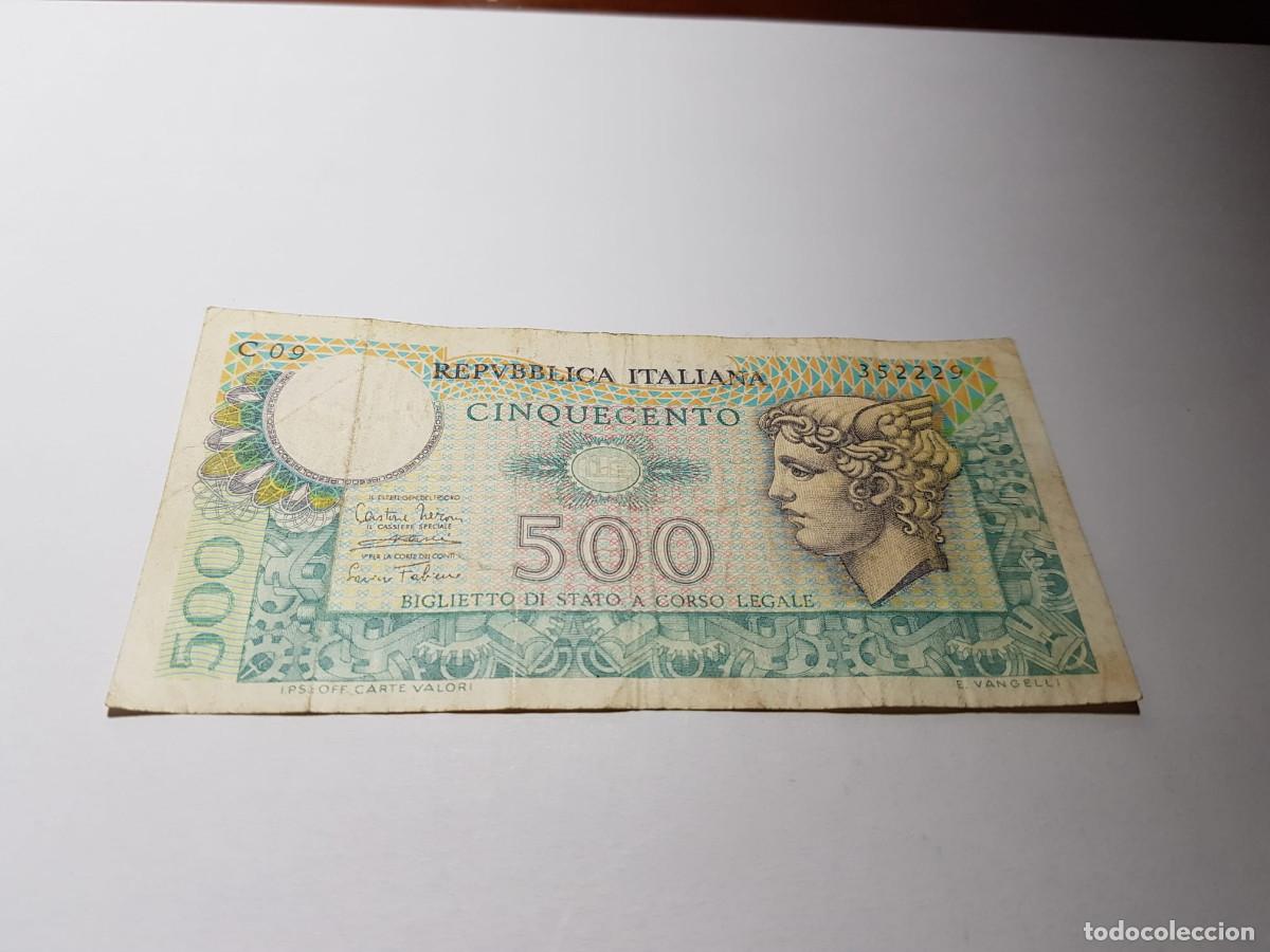 Billetes extranjeros: ITALIA-500 LIRAS-1976 - Foto 1