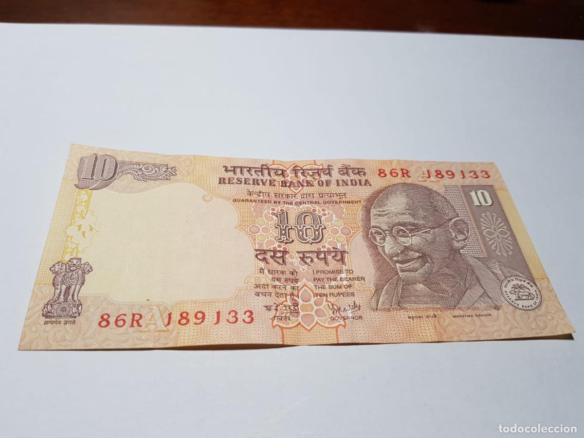 Billetes extranjeros: INDIA-10 RUPIAS-2008 - Foto 1