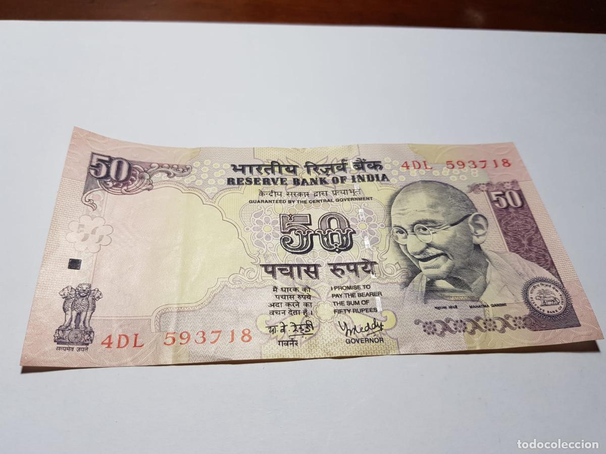 Billetes extranjeros: INDIA-50 RUPIAS-2008 - Foto 1