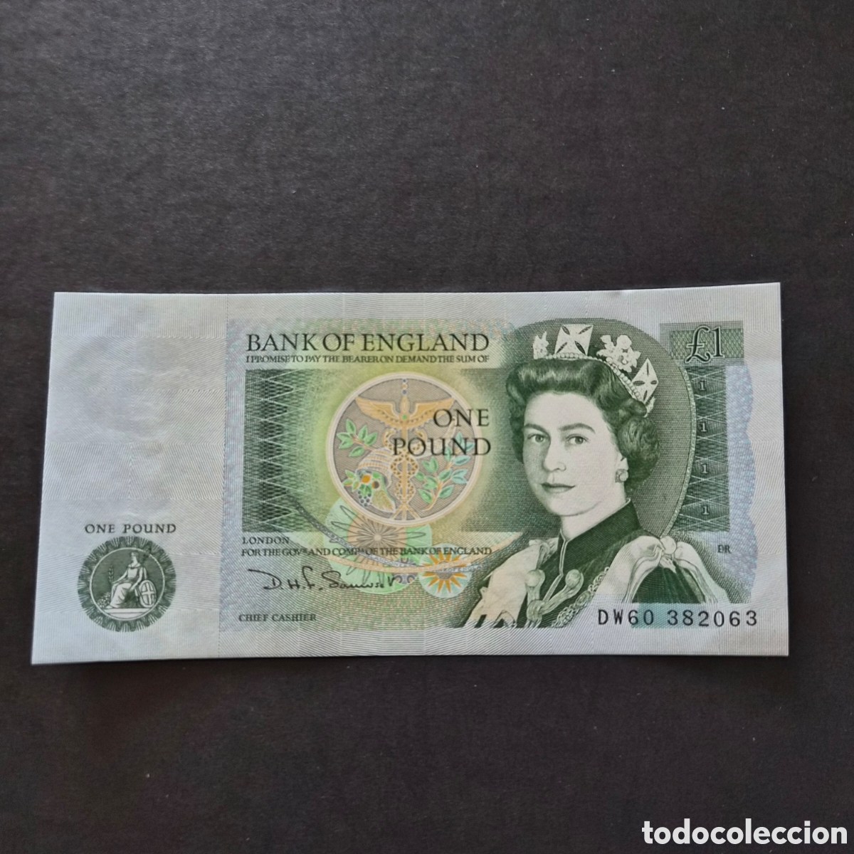 Billetes extranjeros: Billete de 1 libra a&ntilde;o 1982-84 - Foto 1