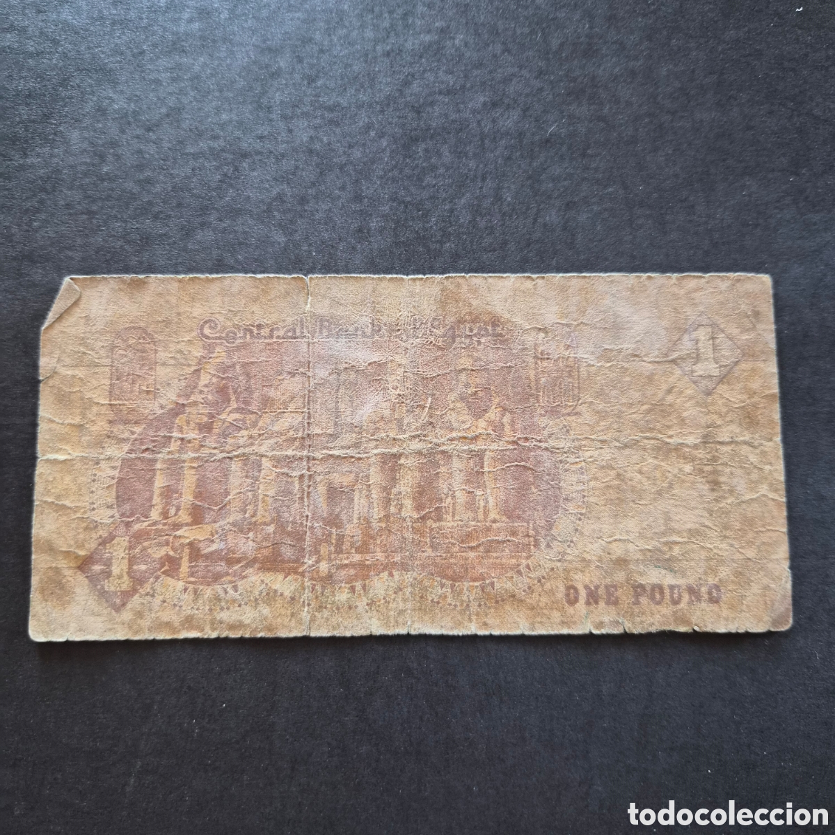 Billetes extranjeros: Billete de 1 libra de Egipto - Foto 2