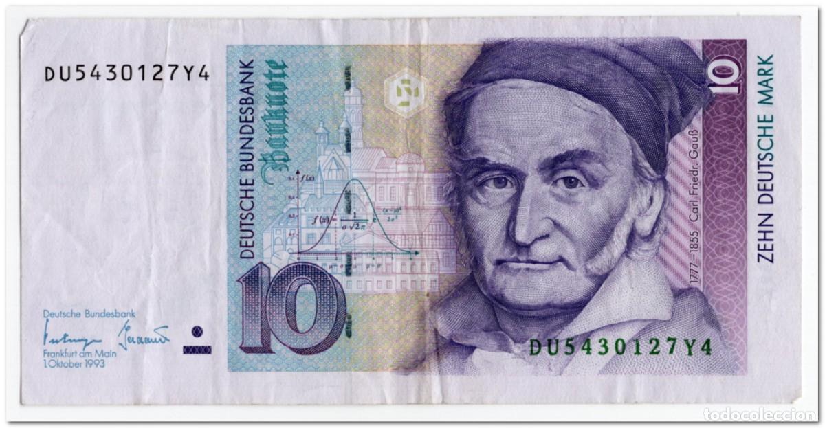 Billetes extranjeros: GERMANY,10 MARK,1993,P.38c,VF - Foto 1