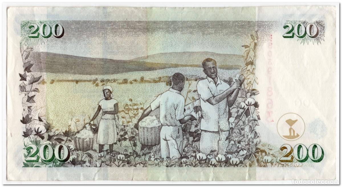 Billetes extranjeros: KENYA,200 SHILINGS,2010,P.49e,VF+ - Foto 2