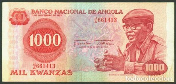 Notas Internacionais: ANGOLA. 1000 kwanzas 1979. Pick 117.