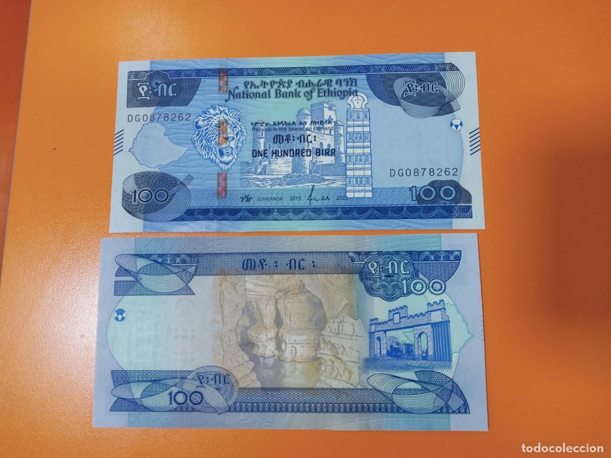 Billetes extranjeros: ETIOP&Iacute;A 100 BIRR 2023 - Foto 1
