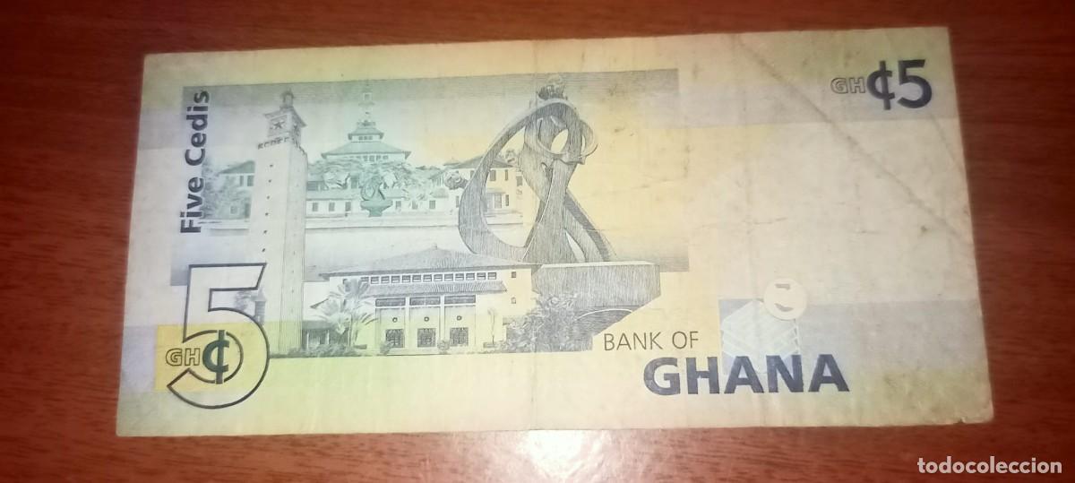 Billetes extranjeros: GHANA 5 CEDIS 2007 P38 F #5 - Foto 2