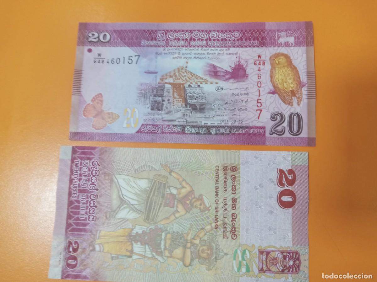 Billetes extranjeros: SRI LANKA 20 RUPIAS 2021 - Foto 1