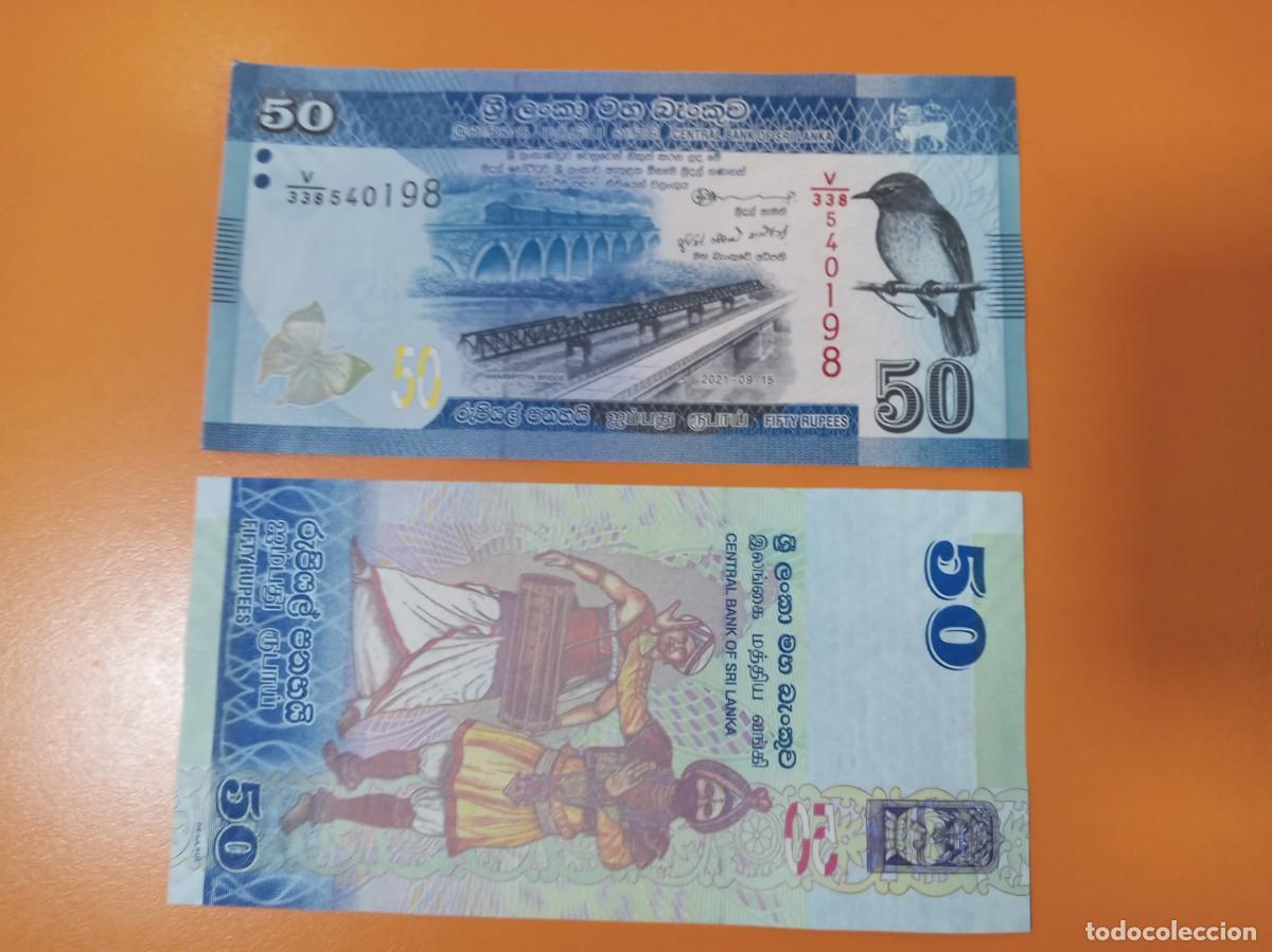 Billetes extranjeros: SRI LANKA 50 RUPIAS 2021 - Foto 1