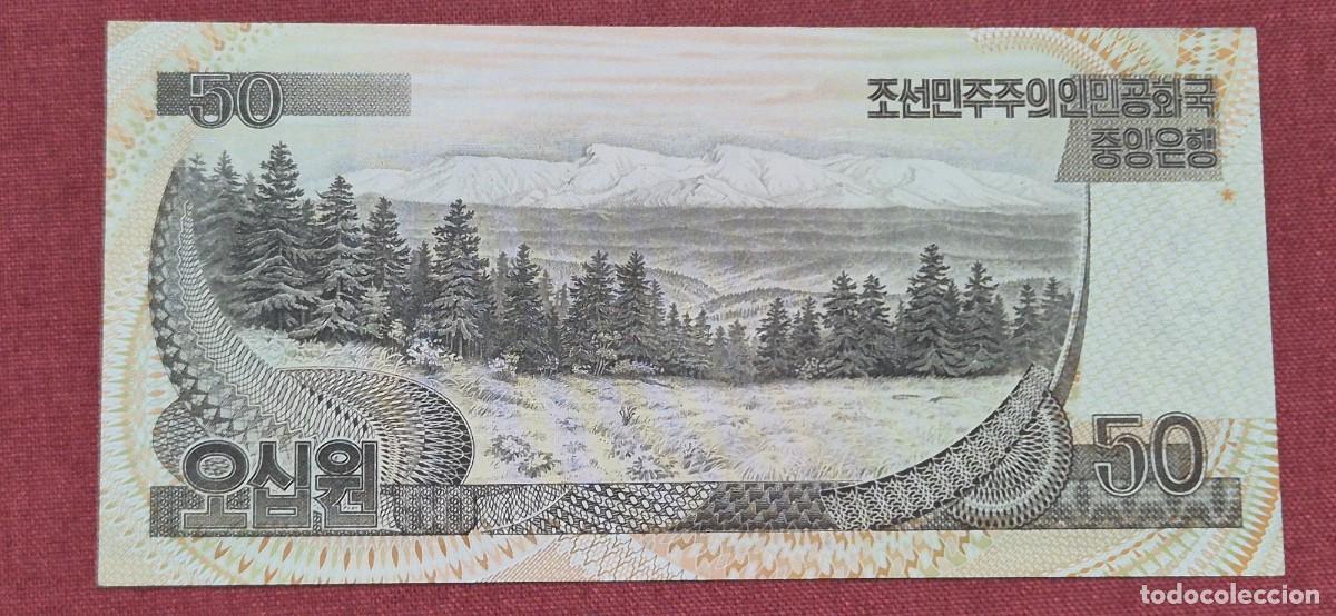 Billetes extranjeros: 50 WON, COREA DEL NORTE. 1992. (PICK.42). - Foto 2