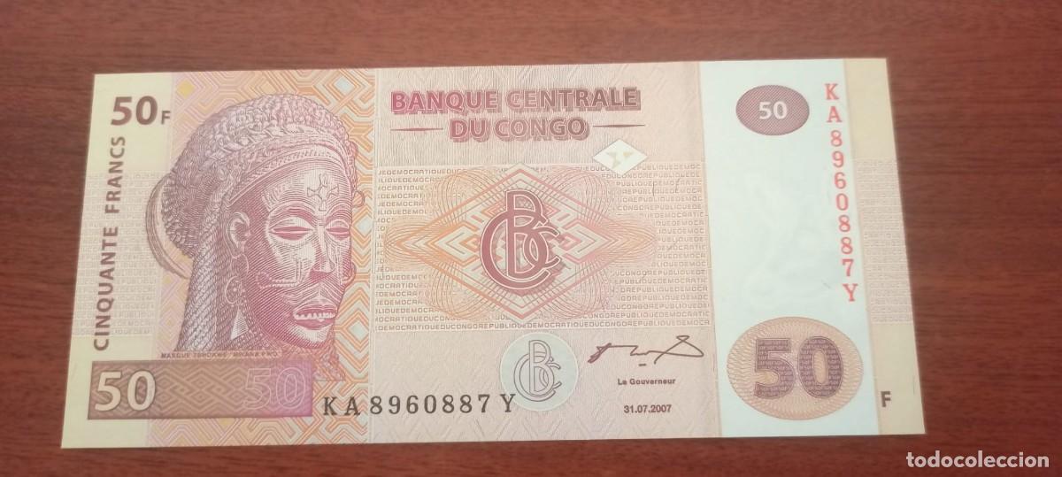 Billetes extranjeros: CONGO 50 FRANCOS 2007 P97 UNC #85 - Foto 1