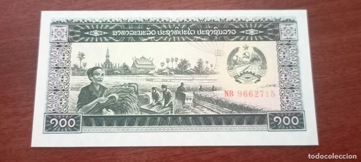 Billetes extranjeros: LAOS 100 KIP 1979 P30 UNC #92 - Foto 1