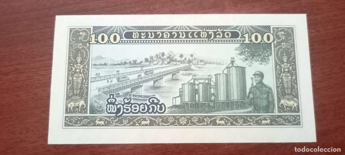Billetes extranjeros: LAOS 100 KIP 1979 P30 UNC #92 - Foto 2
