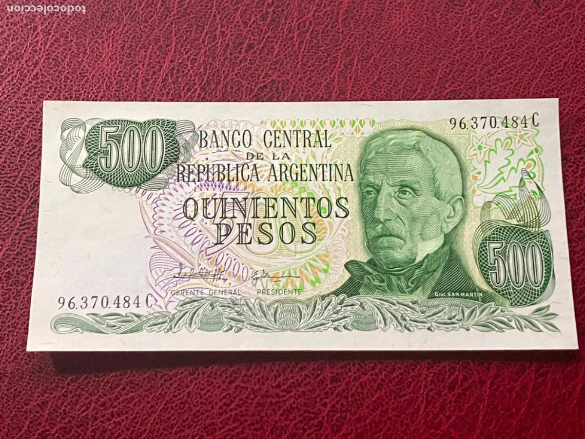 Billetes extranjeros: Argentina - Billete 500 pesos - sin circular