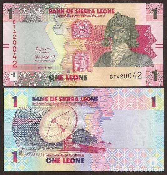 Billetes extranjeros: SIERRA LEONE. 1 leone 2022. S/C. - Foto 1