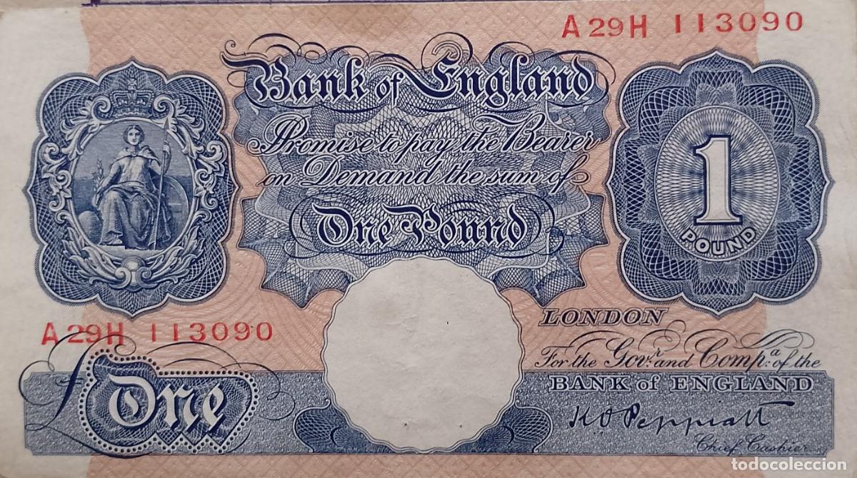 Billetes extranjeros: BILLETE DE INGLATERRA 1 POUND - Foto 1