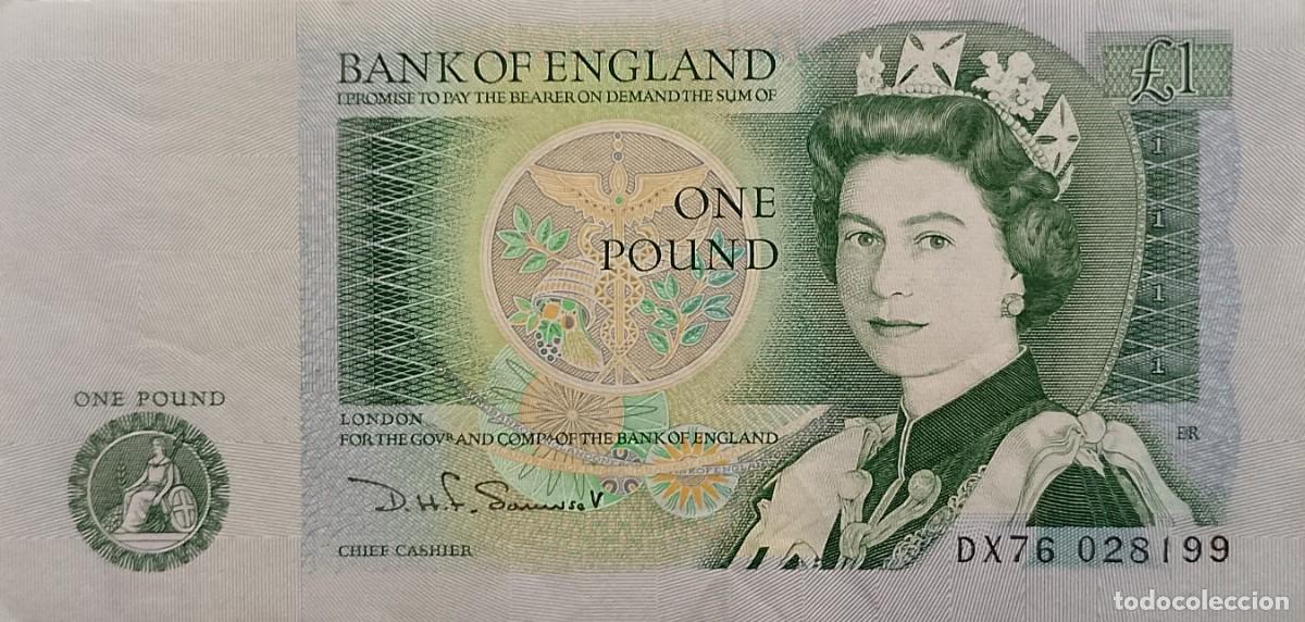 Billetes extranjeros: BILLETE DE INGLATERRA 1 POUND S/C - Foto 1