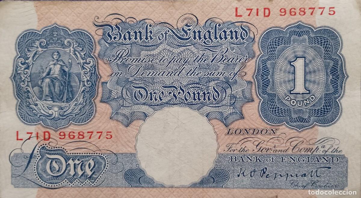 Billetes extranjeros: BILLETE DE INGLATERRA 1 POUND - Foto 1