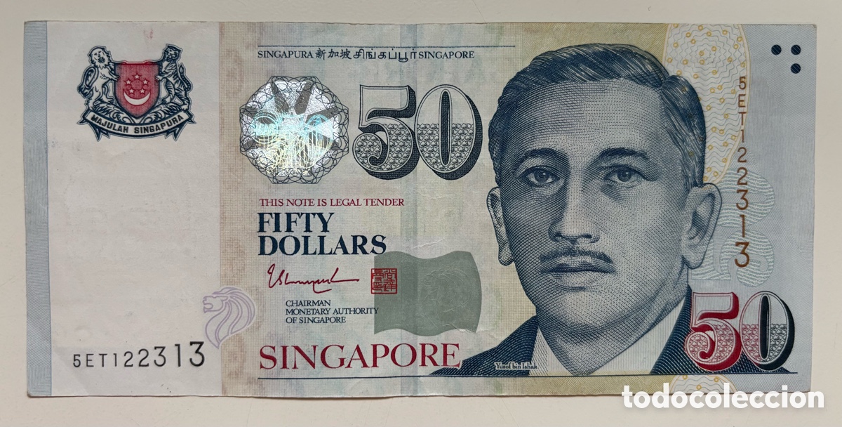 Billetes extranjeros: Billete SINGAPUR 50 Dolares (2012-2018) Dollars