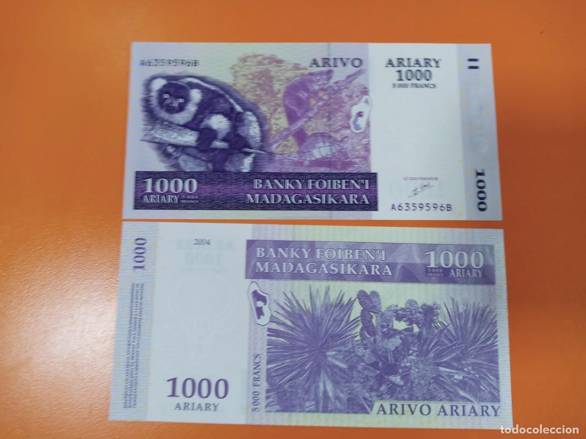 Billetes extranjeros: MADAGASCAR 1000 ARIARY 2004 - Foto 1