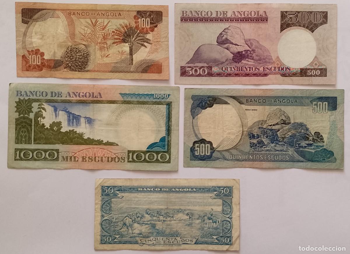 Billetes extranjeros: LOTE DE 5 BILLETES DE ANGOLA - Foto 2