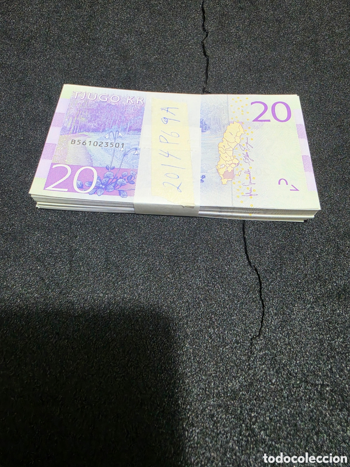 Billetes extranjeros: UNC bundle 20kr Prefix B hard to find - Foto 2