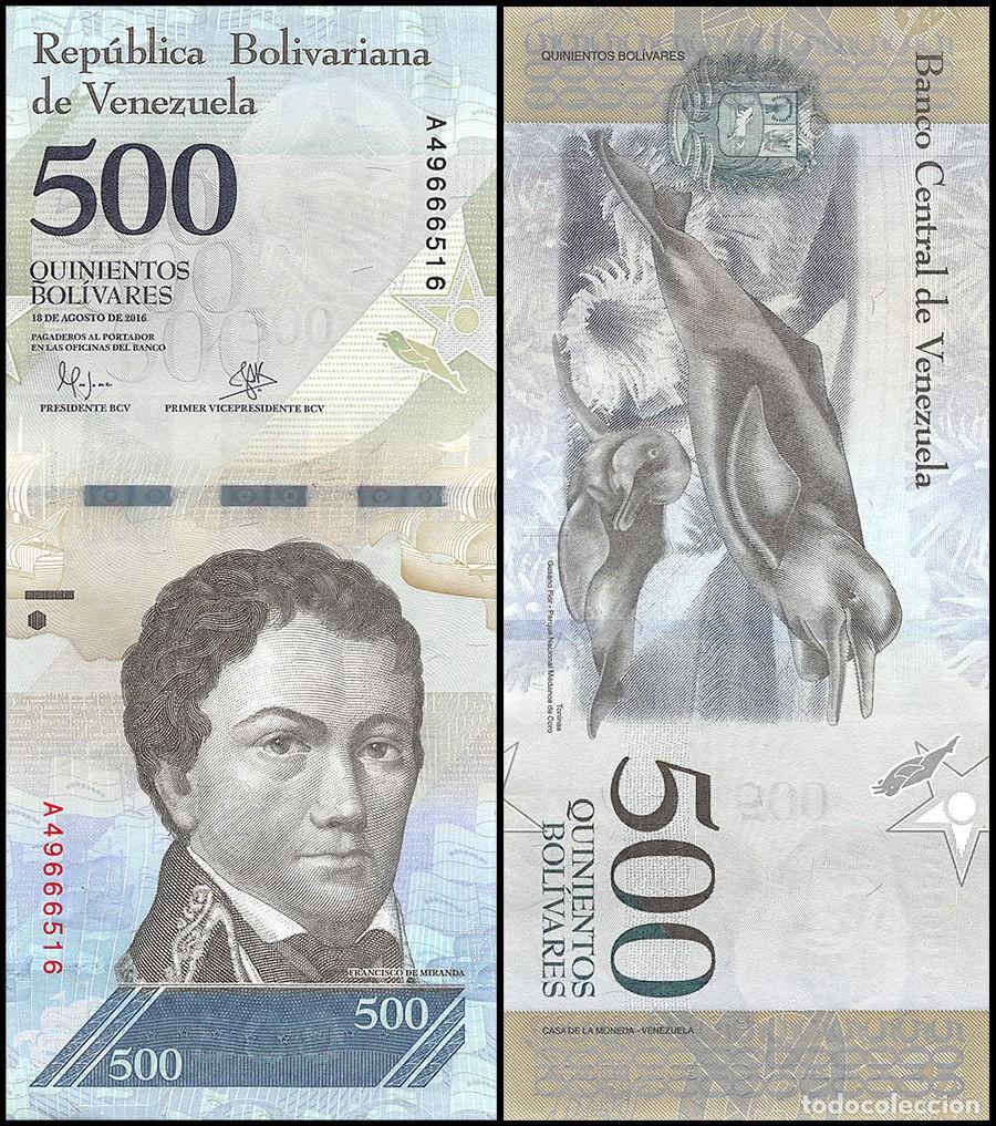 Banconote internazionali: Venezuela 500 Bolivares 2016 n/s A46624280 Sin Circular