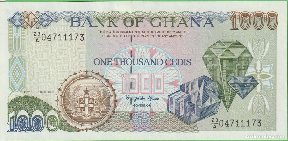 Billets internationaux: BILLETES GHANA - 1000 CEDIS 1996 - SERIE 23/A-04711173 - PICK-29b (SC)