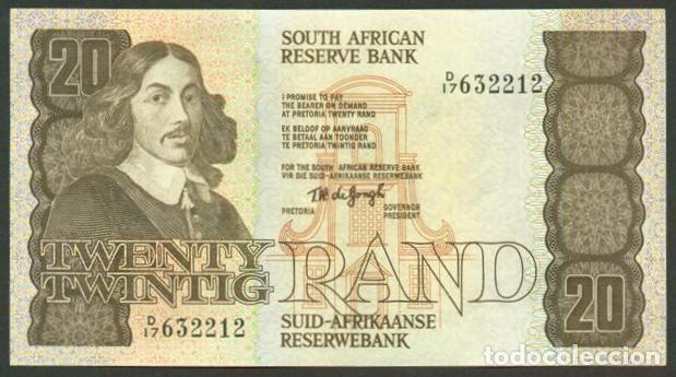 Notas Internacionais: SUDAFRICA (SURAFRICA). 20 rand (1978-81). Firma 5. Pick 121 a. Velero.