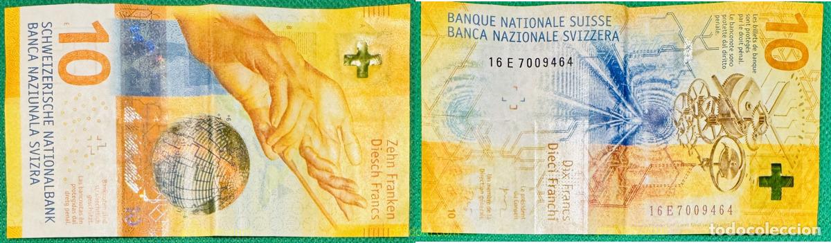Billetes extranjeros: 11164 SUIZA 2016 SUISSE 10 Francs 9th series 2016-2017
