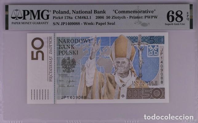 Billetes extranjeros: POLONIA * BILLETE 50 ZLOTYCH 2006 * PMG-68 EPQ (IC-1487)