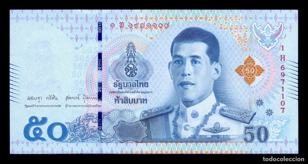 Billetes extranjeros: Tailandia 50 Baht Maha Vajiralongkorn 2018 Pick 136b(4) Sc Unc