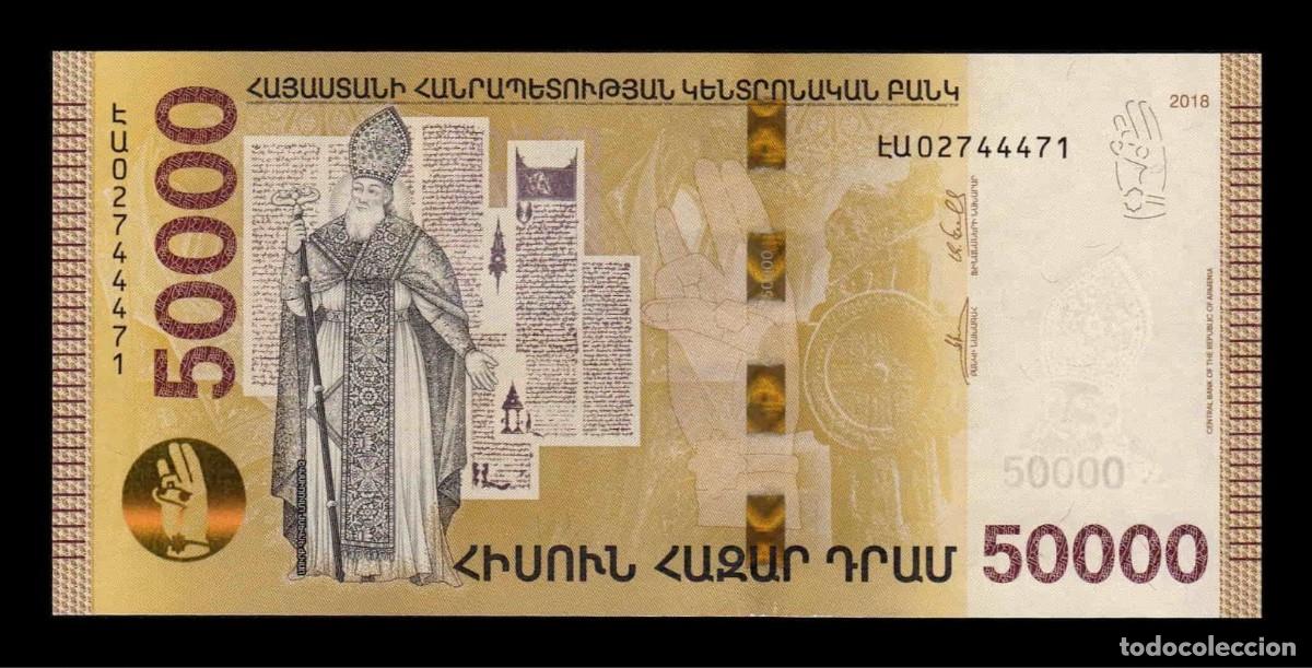 Billetes extranjeros: Armenia 50000 Dram 2018 Pick 66 Sc Unc