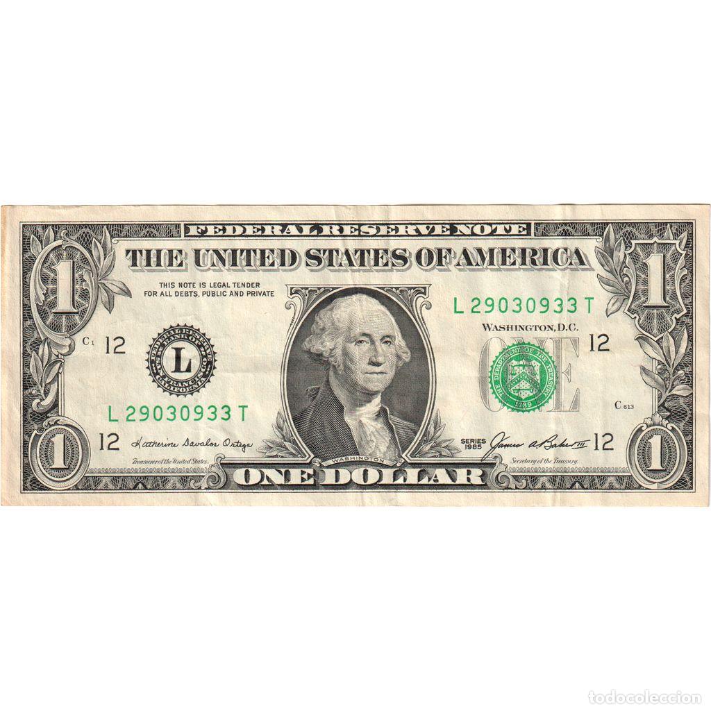 Billetes extranjeros: [#1293118] Estados Unidos, 1 Dollar, Undated (1985), BC+