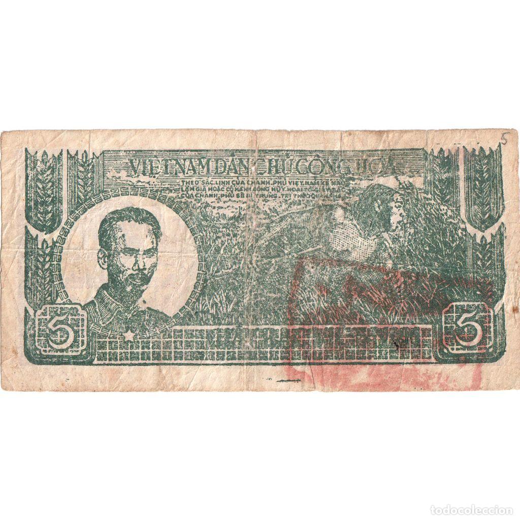 Billetes extranjeros: [#1294680] 5 D&ocirc;ng, Undated (1948), Vietnam, KM:17a, BC