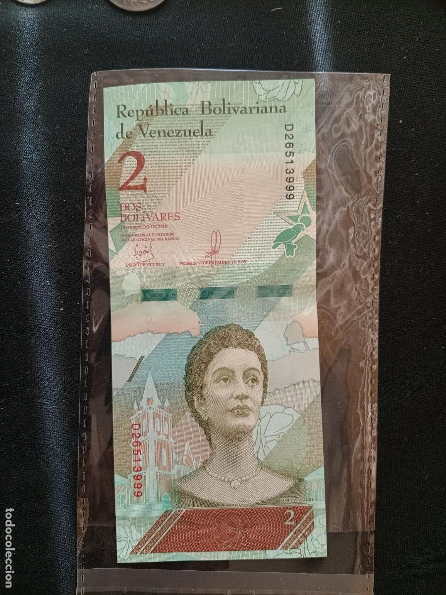 Billetes extranjeros: VENEZUELA, 2 BOLIVARES, 2018, SC, UNC