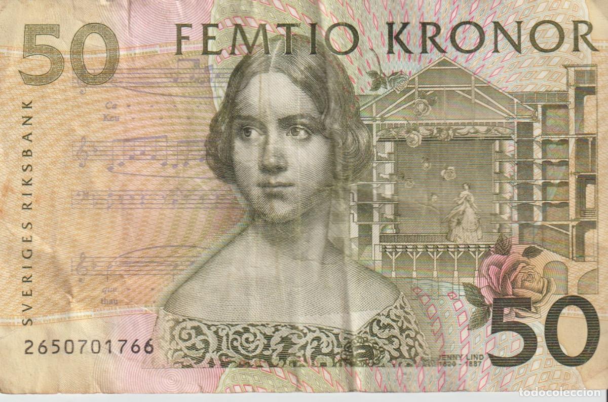 Billetes extranjeros: BILLETE 50 CORONAS SUECIA
