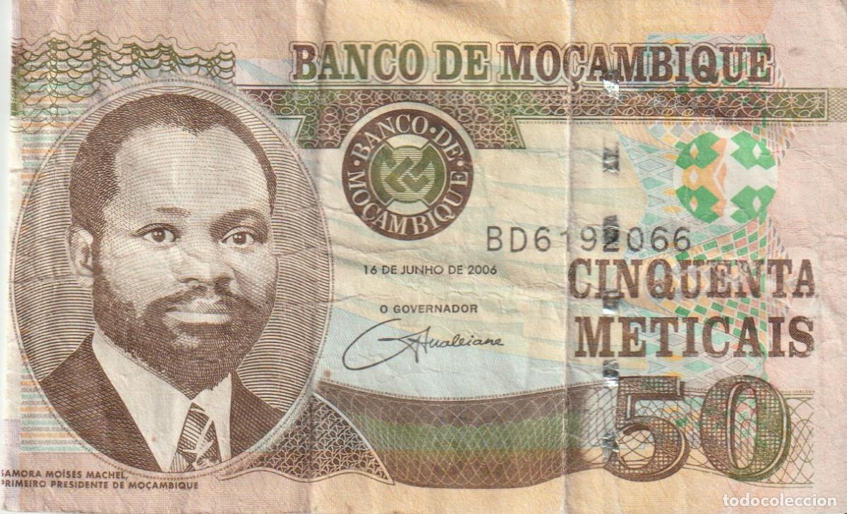 Billetes extranjeros: BILLETE 50 METICAIS MOZAMBIQUE