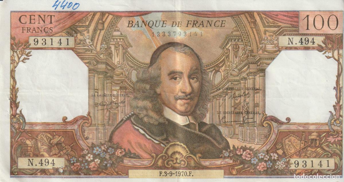 Billetes extranjeros: BILLETE 100 FRANCOS FRANCIA
