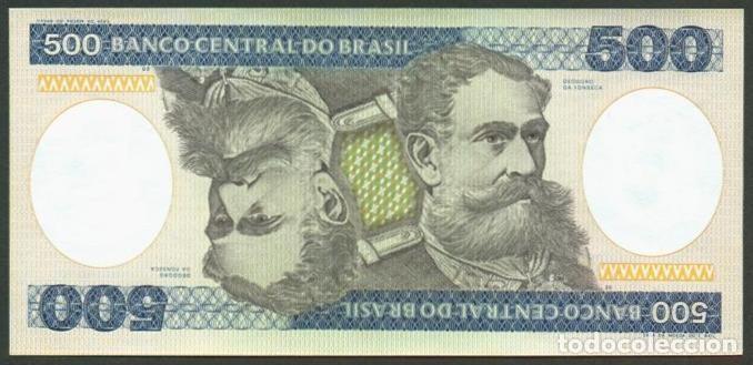 Billetes extranjeros: BRASIL (BRAZIL). 500 cruzeiros (1981). Firma 21.