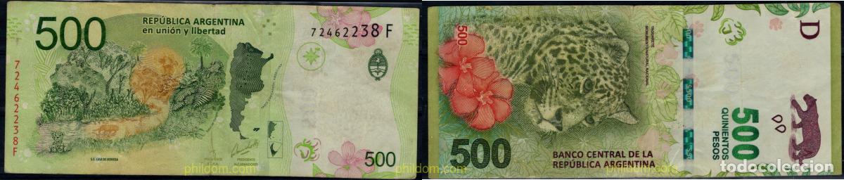 Billetes extranjeros: 10986 ARGENTINA 2016 ARGENTINA 500 PESOS 2016-2022