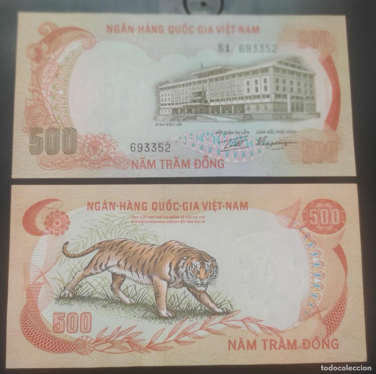 Billetes extranjeros: VIETNAM DEL SUR : 500 DONG 1972.SC.UNC. PK. # 33