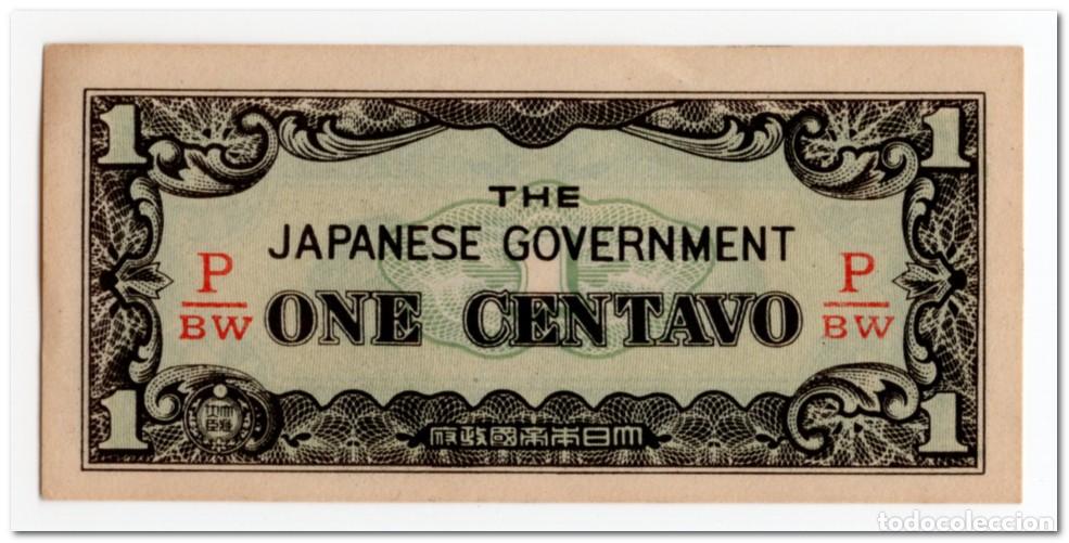 Billetes extranjeros: PHILIPPINES,JAPANESE GOVERNMENT,1 CENTAVO,1942,P.102b,AU