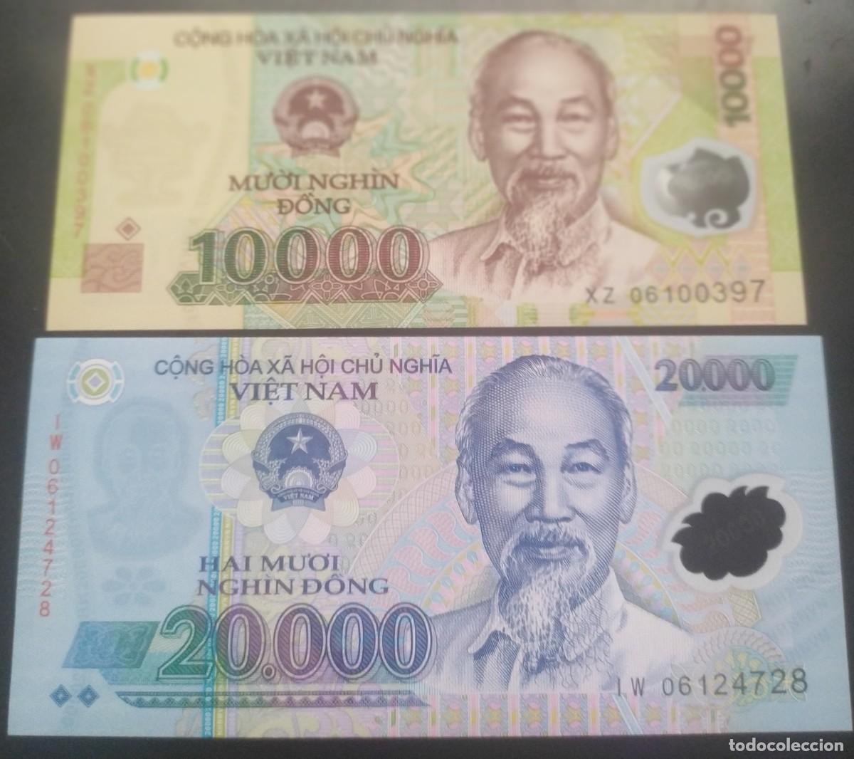Billetes extranjeros: VIET NAM : 10000+20000.2006.(LOTE DE 2).SC.UNC. PK. # 119/20 a