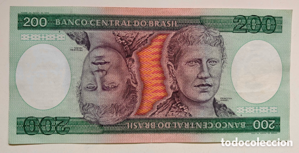 Billetes extranjeros: Billete BRASIL 200 Cruzeiros (1981-1984)