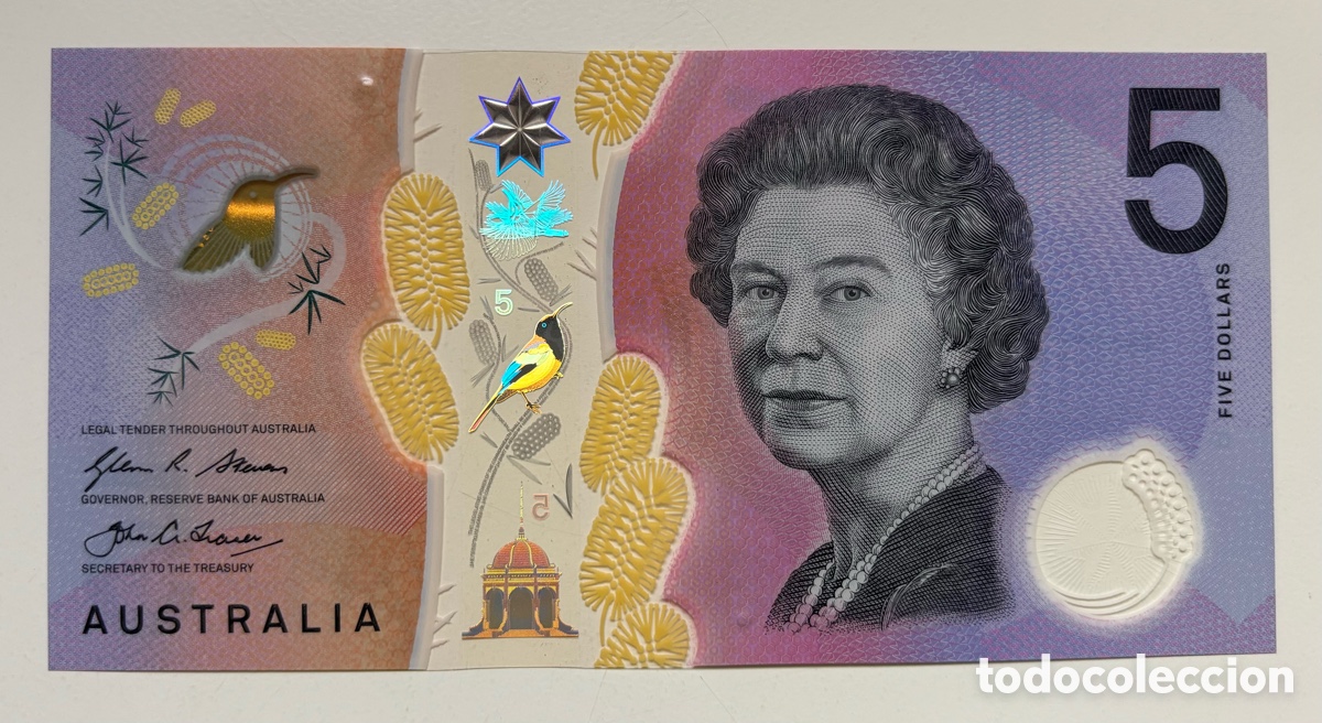 Billetes extranjeros: Billete AUSTRALIA 5 Dolares (2016) SC. Polimero