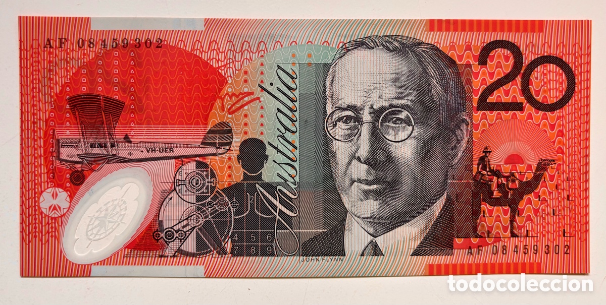 Billetes extranjeros: Billete AUSTRALIA 20 Dolares (2008) SC . Polimero