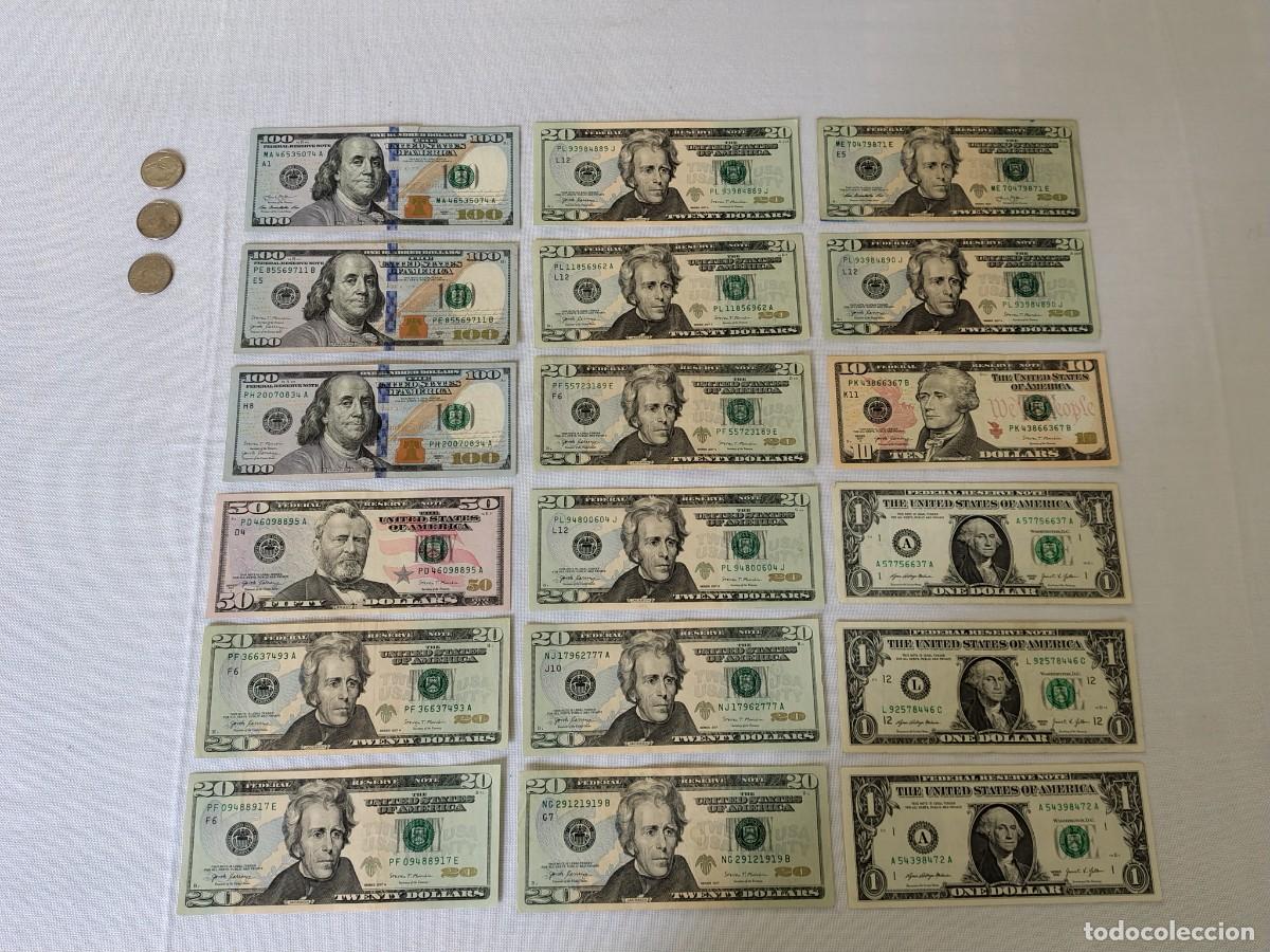 Billetes extranjeros: 563 DOLARES EN BUEN ESTADO DE CONSERVACION
