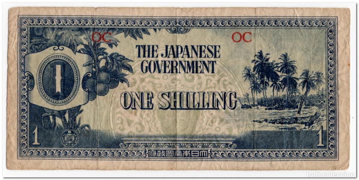 Billetes extranjeros: OCEANIA,JAPANESE OCCUPATION,1 SHILLING,1942,P.2,FINE