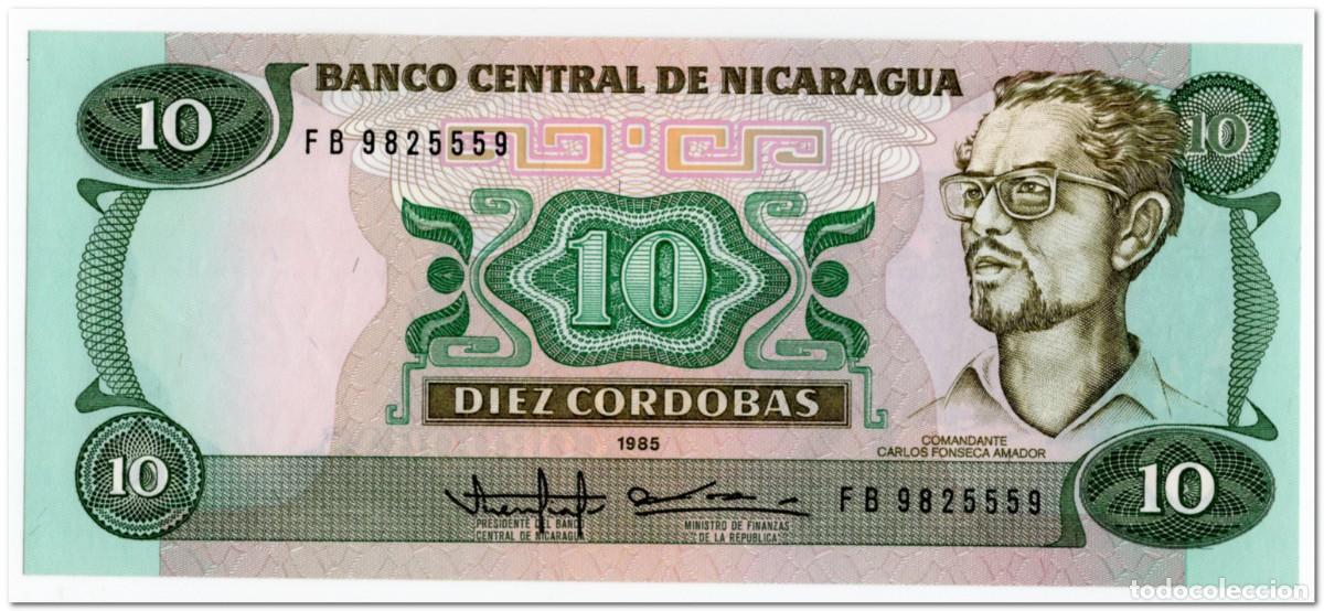 Billetes extranjeros: NICARAGUA,10 CORDOBAS,1985 (1988) P.151,UNC